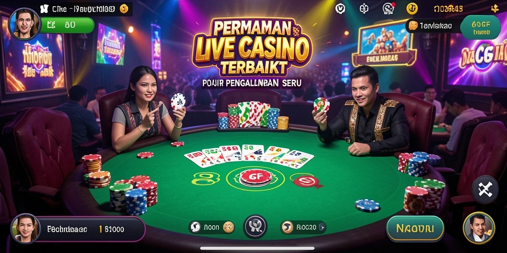 Gameplay Live Casino yang mengesankan dengan dealer profesional.