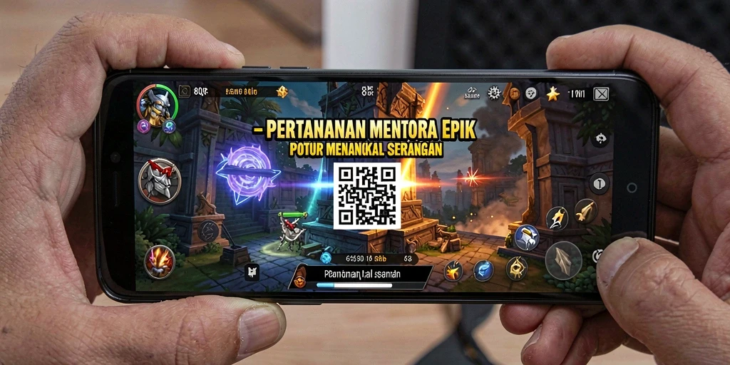 Gameplay menegangkan dari 8QR dalam pertahanan menara.