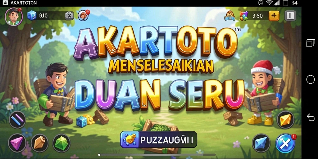 Gameplay puzzle yang menantang dan menarik di AKARTOTO.
