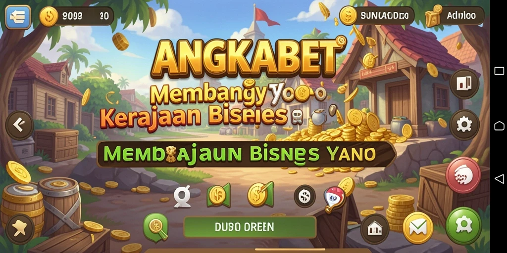 Screenshot gameplay ANGKABET menampilkan momen seru dalam membangun bisnis.