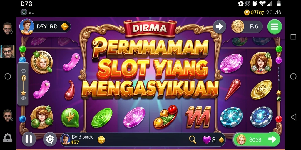 Screenshot D73 menampilkan gameplay seru dari mesin slot yang menarik.