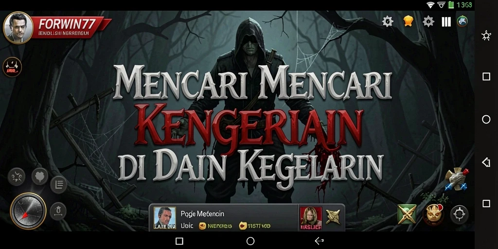 Tampilan menyeramkan dari gameplay FORWIN77 yang penuh ketegangan.
