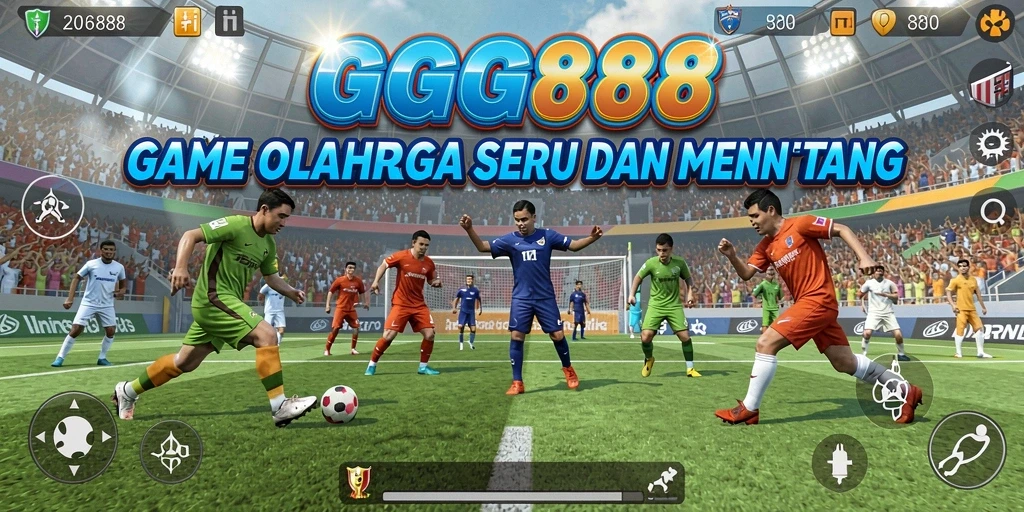 Screenshot dari gameplay GGG888 yang menampilkan aksi olahraga seru.