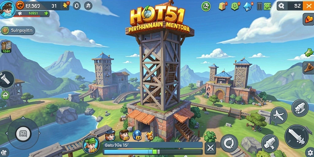 Gameplay mendebarkan di HOT51 dengan menara pertahanan yang strategis.