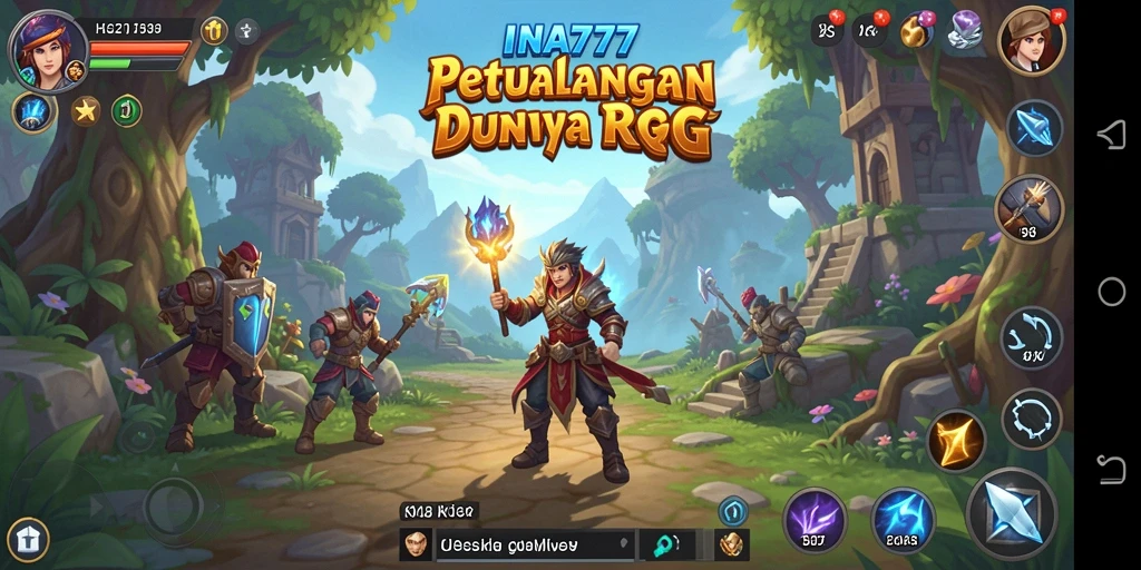 Tampilan gameplay RPG yang menarik dan penuh aksi.