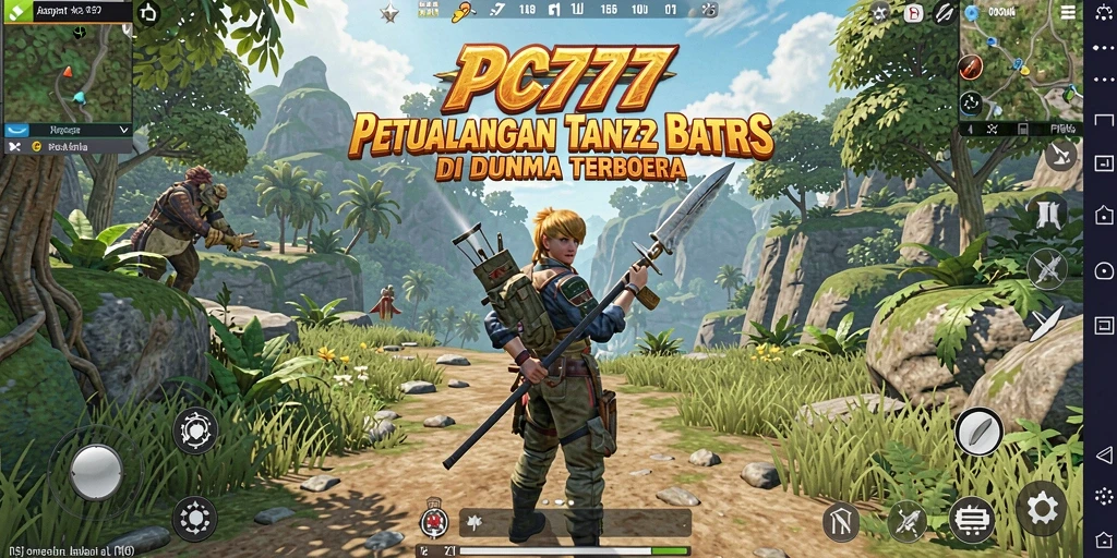 Tangkapan layar gameplay menampilkan aksi seru di dunia terbuka PC777.