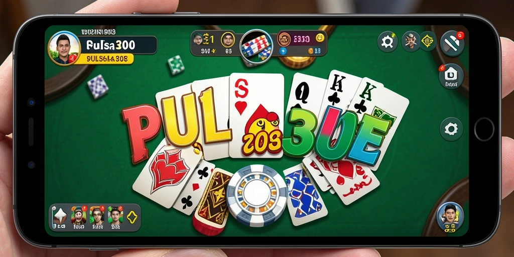 Tampilan menarik dari gameplay Gaple di PULSA303.
