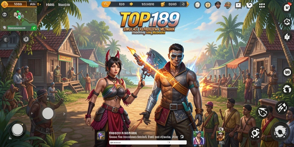 Tangkapan layar gameplay TOPI189 memperlihatkan pengalaman simulasi yang interaktif.